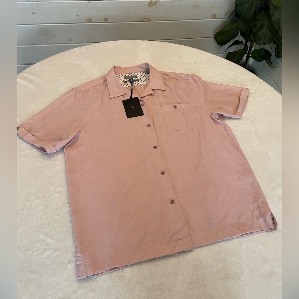 Ted Baker Light Pink Casual Button Down Shirt